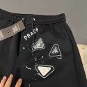 ハイブランドPradaショートパンツ メンズ ハーフパンツ プラダトレーニングパンツ 短パン スポーツ ジム 伸縮性 吸汗 速乾 五分丈 無地 普段着 夏 スウェットショーツ M-5XL