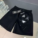 ハイブランドPradaショートパンツ メンズ ハーフパンツ プラダトレーニングパンツ 短パン スポーツ ジム 伸縮性 吸汗 速乾 五分丈 無地 普段着 夏 スウェットショーツ M-5XL