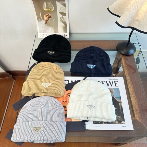 ブランドプラダPrada ニット帽 メンズ 冬 大きい 防寒 保温 Pradaワッチキャップ ニットキャップ レディース 秋冬 おしゃれ ニットビーニー 浅め 厚手 伸縮性 無地 男女兼用 アウトドア 登山