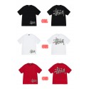 ステューシー STUSSY ｔシャツ 丸首 潮流 カジュアル 男女兼用