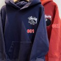 Stussy ステューシー ブランド パーカー トレーナー キッズ 長袖 女の子 男の子 厚手 プリント柄 春 秋 子供パーカー ジップアップ フードなし パーカー 部屋着 子供服 スポーツ 通園通学 100 - 160cm