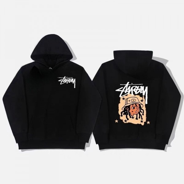 Stussy ステューシーブランドパーカー コピー ハイブランド 子供パーカー 偽物 キッズ服 プルオーバー ブランド トレーナー スウェットパーカー 裏起毛 おしゃれ 暖かい 100 - 160cm