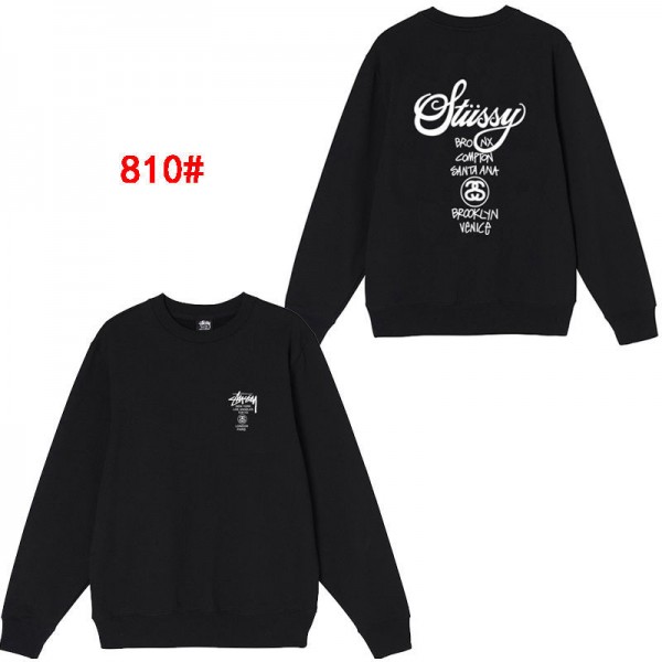 Stussy ステューシースウェットハイブランド秋冬レディースメンズプルオーバーブランドブランドスウェット上着ゆったり トレーナースウェットパーカー M - 3XL