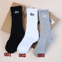 Stussy ステューシーハイブランド ソックス 綿製レディース向け 靴下 かわいいブランド ストッキング 大人気コットン 靴下 メンズ 通気性