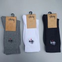 Stussy ステューシーハイブランド ソックス 綿製レディース向け 靴下 かわいいブランド ストッキング 大人気コットン 靴下 メンズ 通気性