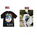 Stussy ステューシーブランド半袖tシャツ 上着 トップス ハイブランド半袖tシャツ 男女兼用 Tシャツ カットソー ペアカップル 大人の上質Tシャツ S-3XL