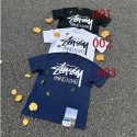 Stussy ステューシー ブランドキッズ半袖tシャツ ブランド子供服 tシャツ上着 カジュアル ボーイズ 韓国 パチモン 夏tシャツ Tシャツ カットソー ペアカップル120-170cm