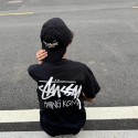 Stussy ステューシー ブランドキッズ半袖tシャツ ブランド子供服 tシャツ上着 カジュアル ボーイズ 韓国 パチモン 夏tシャツ Tシャツ カットソー ペアカップル120-170cm