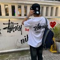 Stussy ステューシー ブランドキッズ半袖tシャツ ブランド子供服 tシャツ上着 カジュアル ボーイズ 韓国 パチモン 夏tシャツ Tシャツ カットソー ペアカップル120-170cm