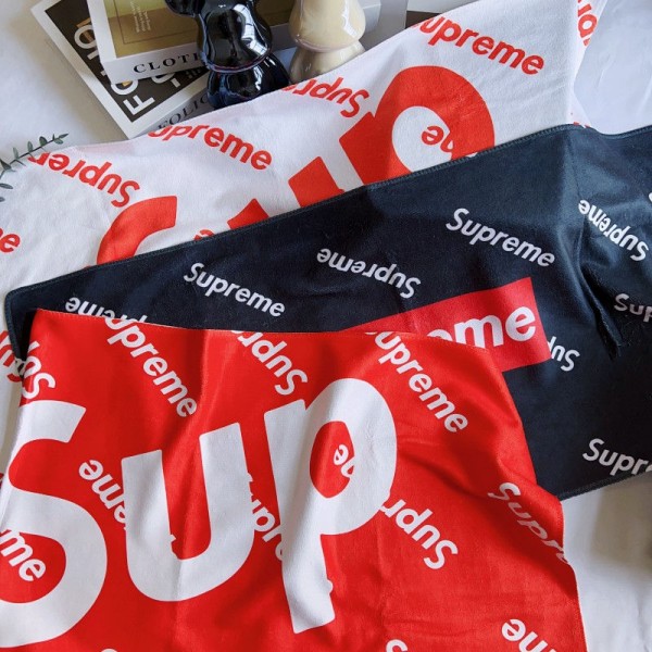 Supreme シュプリームメンズフェイスタオル 運動タオルハイブランドシャワータオル 大幅 吸水タオルハイブランド タオル ギフトフェイスタオル ブランド 人気