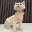 Supreme シュプリームブランド猫服 秋冬着 猫ウェア 猫の服 ネコ 冬服 猫 スフィンクス 服 皮膚保護 猫 激安 コート パーカー かわいい 暖かい 防寒 猫用 秋冬衣装 XS - XL
