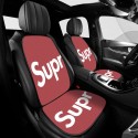 ハイブランドSupreme車 シート カーシートカバー シュプリームフロントシートカバー 7個セット 通気性 軽自動車 普通車 後席適用 おしゃれ かわいい 座席保護カバー 取り付け簡単 防水 耐久性と汚れに強く、四季適用