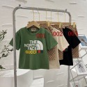 ザノースフェイス THE NORTH FACEブランド子供服 衣装 2枚組 半袖ｔシャツ 短パント レーニングスーツ キッズ半ズボン ジュニア服 通園 男児 運動着 重ね着風 おしゃれ 子供服 ジャージ ゆったり カジュアル スポーツ90-160cm