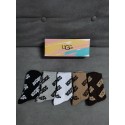 UGG アグハイブランド ソックス 綿製レディース向け 靴下 かわいい上質な コットン ソックス くつしたブランドソックス 男女兼用 ファッション 5足セット