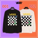 流行りブランドヴァンズ上着メンズパーカー春秋服 おしゃれトレーナー 丸首 vans レディース 長袖 tシャツ 大きいサイズ 裏起毛暖かい 経典碁盤格の柄 ファッションゆったり 