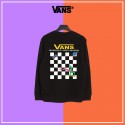 流行りブランドヴァンズ上着メンズパーカー春秋服 おしゃれトレーナー 丸首 vans レディース 長袖 tシャツ 大きいサイズ 裏起毛暖かい 経典碁盤格の柄 ファッションゆったり 