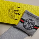 Versace ヴェルサーチハイブランド ソックス 綿製ブランド ストッキング 大人気コットン 靴下 メンズ 通気性ブランドソックス 男女兼用 ファッション 5足セット
