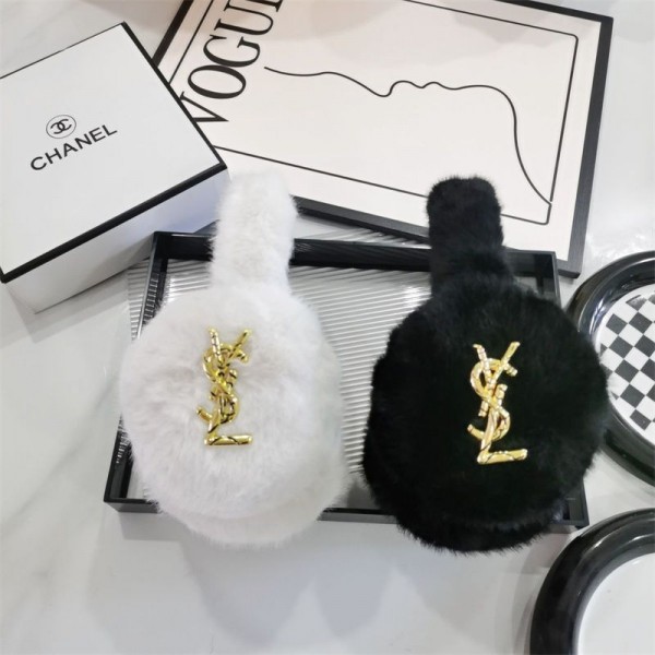 イヴサンローラン イヤーマフ レディース ブランド YSL 防寒 耳当て 冬 折りたたみ式 耳あて 冬用 暖かい 耳カバー 可愛い ふわふわ イヤーマフ 防寒 防風 保温 調節可能 コンパクト 自転車・通勤・通学 ハンブルク 耳当て