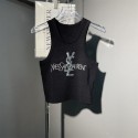 Ysl イブサンローランブランドキャミソール レディース ニット インナー ノースリーブ 肌着 トップス ニットタンクトップ XS¬L ストレッチ タイト スリム 薄手 セクシー 上品 きれいめ 重ね着 春 夏 フリーサイズ
