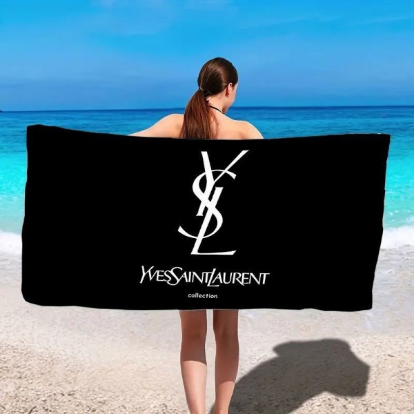Ysl イヴサンローランブランドスポーツタオル メンズ人気 ビーチタオル軽量ブランド速乾タオル バスタオル 耐洗濯ハイブランドシャワータオル 大幅 吸水タオル