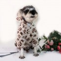 LV ブランド ルイヴィトン ペットウェア かわいい 犬服 冬用 ドッグウェア ペット服 ふわふわ 小型犬 中型犬  フード付き 暖かい 猫犬服