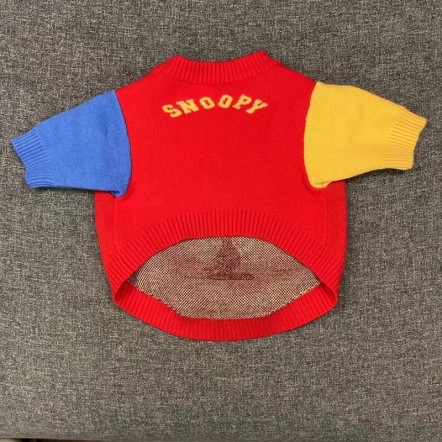 面白い スヌーピー ペット服 犬のセータ...