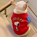 面白い スヌーピー ペット服 犬のセーター 可愛い 洋服 Snoopy 暖かい 猫服 犬ニット服 秋冬向け 防寒 伸縮性 おしゃれ 両足 人気 ファッション ペット用品 小中大型 犬服 