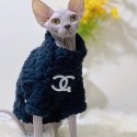 シャネル ハイブランド  Chanel ペットウェア 猫のパーカー 無毛猫 秋冬服 スフィンクス ハイネック防寒服 ペット モコモコ服 子犬服 裏起毛 ふわふわ 雲ような 小型ペット 中型ペット洋服