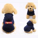 kenzo ハイブランド ケンゾー ペットウェア シュプリーム犬服  犬のパーカー ペット服 秋冬 裏起毛 ポケットパーカー 防寒スウェットトレーナー 厚手スウェットパーカー 猫服 かわいい 高品質 小中大型ペット適応 XXS - 2XL 激安