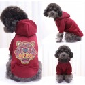 kenzo ハイブランド ケンゾー ペットウェア シュプリーム犬服  犬のパーカー ペット服 秋冬 裏起毛 ポケットパーカー 防寒スウェットトレーナー 厚手スウェットパーカー 猫服 かわいい 高品質 小中大型ペット適応 XXS - 2XL 激安