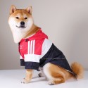 ファッション ブランド アディダス ペットウェア 犬服 adidas 犬ジャケット 夜光服 中型犬 大型犬 防風防水 レインコート ペット用トップコート 軽量  犬コートカッコイイ 裏メッシュ生地 通気性強い L-4XL