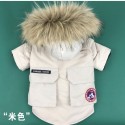 ハイブランド カナダガチョウ ペット服 犬服 CANADA GOOSEダウンジャケット 暖かい ドッグ防寒コート ダウン入れ 冬 ファッション 高品質 フード付き ポケット設計 カッコイイ 小中型ペット S - 2XL