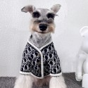 ブランド dior ペット服 犬 カーディガン ドッグセーター ディオール 秋冬犬服 ボタン付き 着脱便利 イギリス風 かわいい 猫ニットウェア チワワ ビチンシュナウザー 暖かいコート