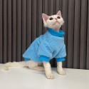 ルイヴィトン風ペット服 猫の服 もこもこパーカー 暖かい ブランドL-V 無毛猫 スフィンクス服 防寒コート 秋冬向け フリースTシャツ 厚手 柔らかい 経典モノグラム柄 かわいい