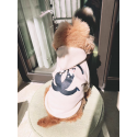chanel かわいい シャネルブランド ペットウェア 犬猫パーカー 犬スウェットシャツ フード付き 暖かい ドッグ長袖 猫のTシャツ 裏起毛 ポカポカ 防寒シャツ かわいい ペット洋服 xs~2xl