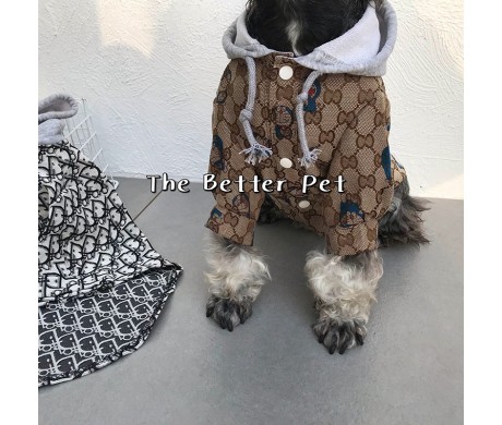 ブランドグッチペット服 脱毛保護 ルイヴィトン犬用牽引ロープセット