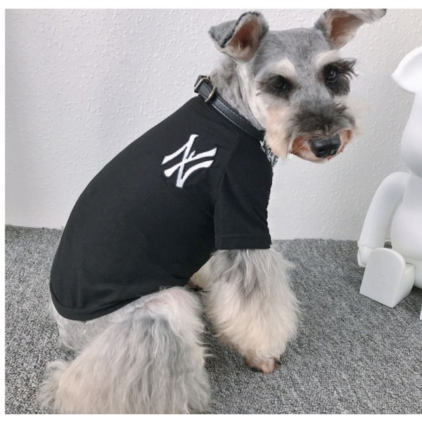 ハイブランド MLB ペット用品 犬服 Tシャツ 薄手シャツ 通気性強い ドッグスウェットシャツ 刺繍ロゴ付き ファッション 日焼け止め生地 猫ウェア 脱毛保護 おしゃれ XS - 2XL