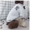 ハイブランド MLB ペット用品 犬服 Tシャツ 薄手シャツ 通気性強い ドッグスウェットシャツ 刺繍ロゴ付き ファッション 日焼け止め生地 猫ウェア 脱毛保護 おしゃれ XS - 2XL