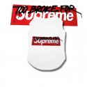 Supreme ブランド ペット用品 犬服 ベスト コットン100％ 通気性抜群 シュプリームネコのチョッキ 夏秋向け 薄手猫服 柔らかい 快適 ペットの無袖シャツ 脱毛保護 おしゃれ かわいい洋服 小中大型ペット M - 3XL