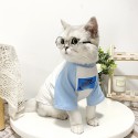 人気ブランド ナイキ ペット服 犬 猫 春夏のTシャツ 薄手 nike 柔らかい犬服 通気性抜群 猫ウェア 快適 ドッグ トレーナーシャツ パーチワーク仕様 ファッション 流行り 脱毛保護 XS - 3XL