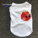 流行り ブランドカウズ ペットウェア 犬服 Tシャツ kaws ドッグ無袖シャツ 春夏向け 通気性抜群 柔らかい 100％コットン 猫用ベスト 個性ポケット付き ファッション M - 3XL