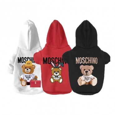 ハイブランドモスキーノペットウェア 犬服 tシャツ 猫パーカー 保温 MOSCHINOペット洋服 袖なし ドッグウェア ボックス ネコロゴtシャツ 綿T-シャツ シンプル 高品質 半袖 トップス 高品質 かわいい 全28色 2XS - 3XL