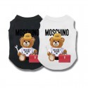 ハイブランドモスキーノペットウェア 犬服 tシャツ 猫パーカー 保温 MOSCHINOペット洋服 袖なし ドッグウェア ボックス ネコロゴtシャツ 綿T-シャツ シンプル 高品質 半袖 トップス 高品質 かわいい 全28色 2XS - 3XL