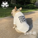 コムデギャルソン ペット服 ブランド 犬のTシャツ コスチューム CDG ペットスウェットシャツ 通気性抜群ベストトップス 犬服 子犬春/夏/秋クールな服装 黒白 シンプル 潮流  S - 2XL