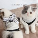 シャネル ペット服 ドッグ洋服 シャツ ハイブランド CHANEL 犬服 猫のベスト 裏起毛 かわいい 蝶結び付き レース飾り 子犬チョッキ ココマーク 優雅ウェア 猫服 2色 3XS - XL 春秋