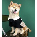 ハイブランド バーバリー ペット服 犬服 Tシャツ わんちゃん ポロシャツ BURBERRY ドッグ服 パッチワーク設計 かっこいい チェック柄 Tシャツ 春夏向け 薄手シャツ 通気性強い XS - 2XL