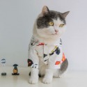 ハイブランド Disney ペット 猫 犬 服 ペットシャツ 半袖 ディズニー春夏シャツ ドッグ服 綿シャツ ミッキマウス柄 薄手通気性抜群 お出かけ服 動きやすい 前ボタン式 着脱安い かっこいい ペット洋服 脱毛保護 S - 3XL