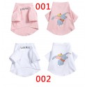 Loewe ブランド 犬服  tシャツ パーカー 春夏向け 小中型犬 ロエベペット服 かわいい 仮装 コットン 着心良い ドッグウェア 半袖  脱毛保護 柔らかい 犬猫洋服 おしゃれ 部屋着 XS - 3XL 2色