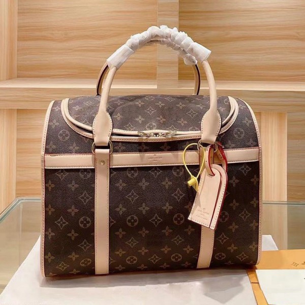 ブランド lv キャリー バッグ  ルイヴィトン ペットキャリー ハンド 手提げ 猫・小型犬用 5kg耐荷重 ヴィトン キャリー バッグ お洒落 通気性 折りたたみ おでかけ 旅行 優秀 PUレザー 定番モノグラム 上品