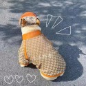 ブランド gg 犬用パーカー 春秋 ペット服 帽子 犬服 ドッグウェア 中大型犬 ジャケットシャツ GG柄 おしゃれ 高品質 通気性抜群 お出かけコート ファスナー 着脱安い XS~XXL